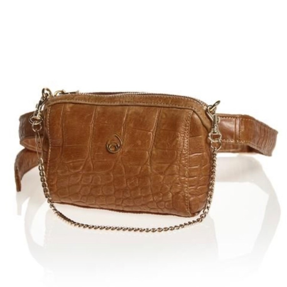 Brother Vellies Crocodile Belt Bag-Never worn-$275